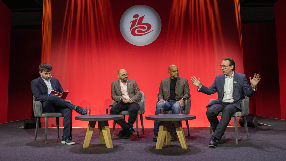 From left to right. Max Signorelli, Omdia; Anshul Kapoor, Google Cloud; Vijay Sajja, Evergent; Phil Wiser, Paramount 